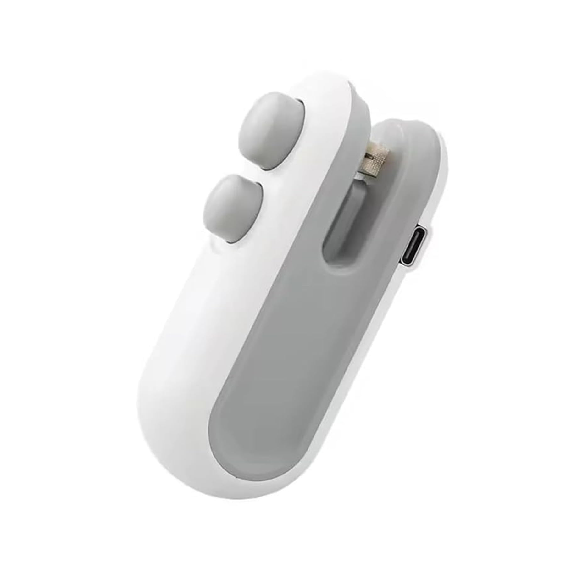 Portable Mini Sealing Machine | Handheld Heat Sealer for Plastic Bags, Snack Packets, Chips & Food Storage | Rechargeable USB Seal & Cutter for Airtight Freshness (White)