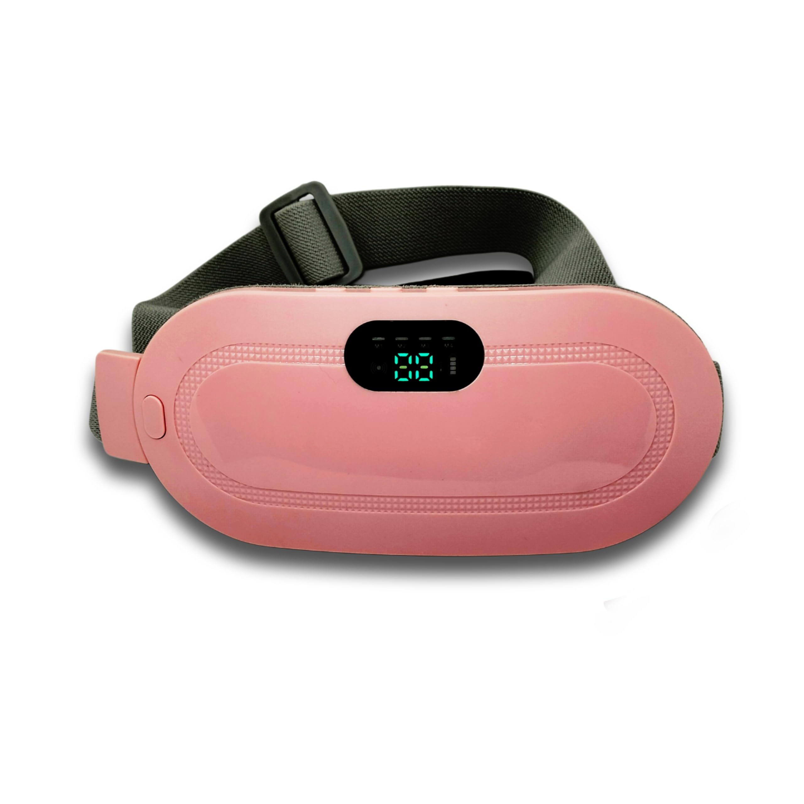 Portable Cordless Wireless Heating Pad for Menstrual Period Cramps, Electric Waist Belt Device, 4 Heat Levels and 4 Vibration Massage Modes, Back or Belly Heating Pad for Females