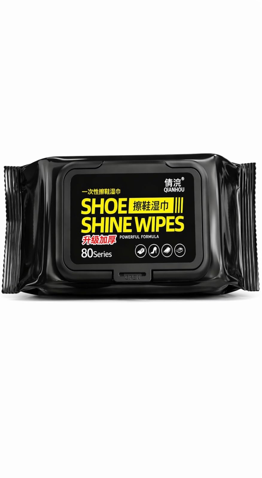Shoe Cleaning Wipes | Quick Sneaker Wipes for Shoes | Portable Shoe Cleaner for Sneakers, Leather & Sports Footwear | White Shoe Cleaning Wipes (Pack of 1)