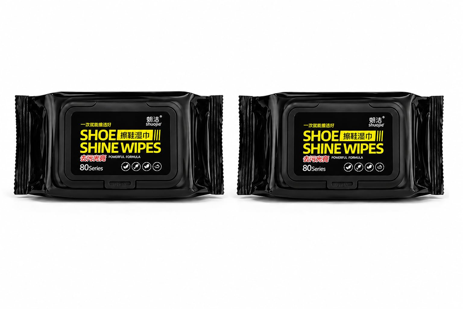 Shoe Cleaning Wipes | Quick Sneaker Wipes for Shoes | Portable Shoe Cleaner for Sneakers, Leather & Sports Footwear | White Shoe Cleaning Wipes (Pack of 2)