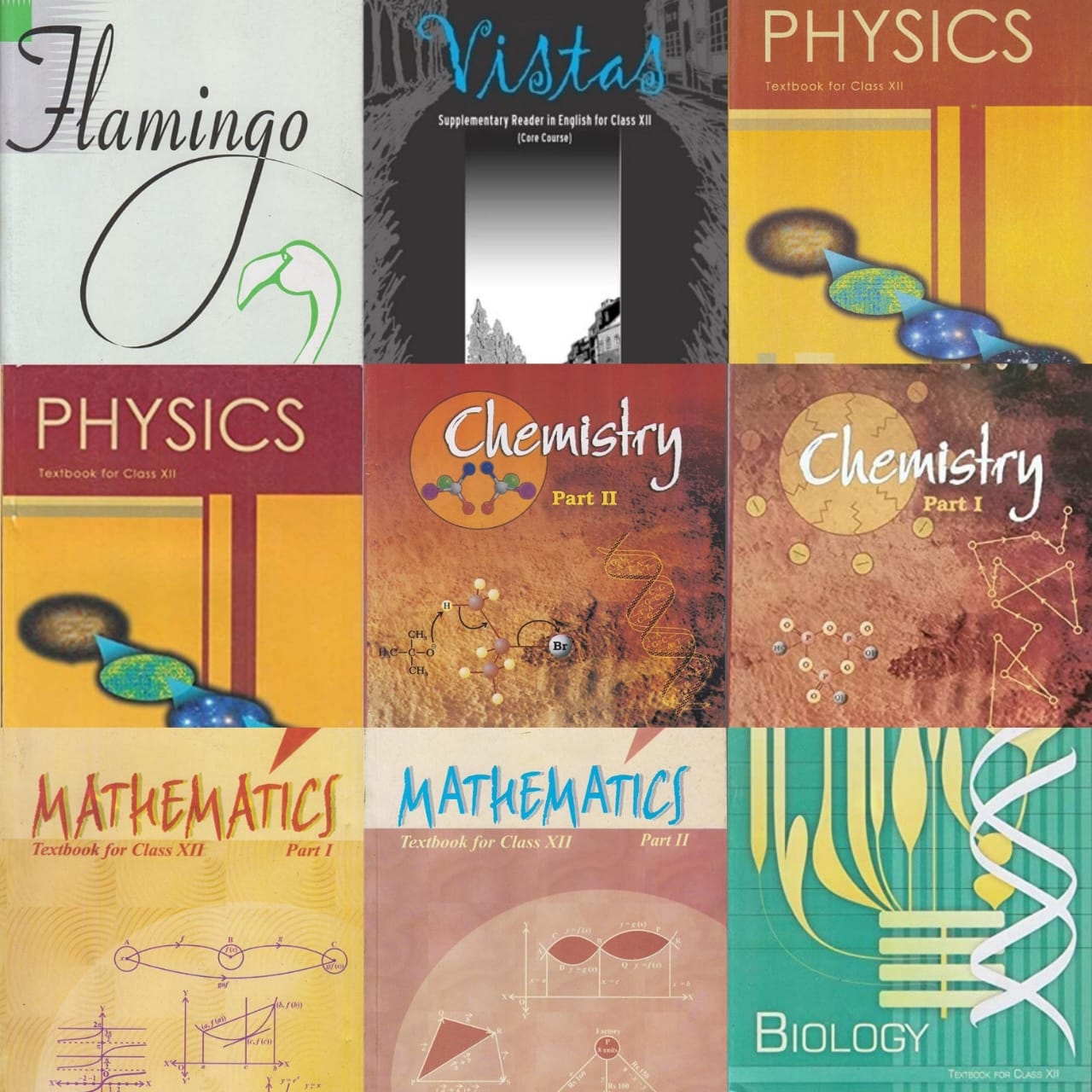 NCERT PCMBE Class 12 Complete Set with English Core